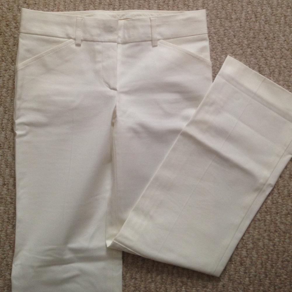 Theory Cream Ankle Pants